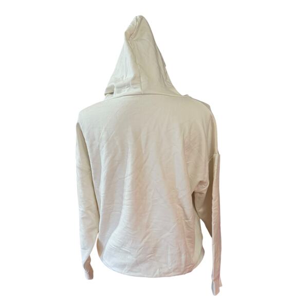 Buffalo David Bitton Cream Pullover Fleece Stretch Hoodie Medium NWOT - Picture 2 of 5